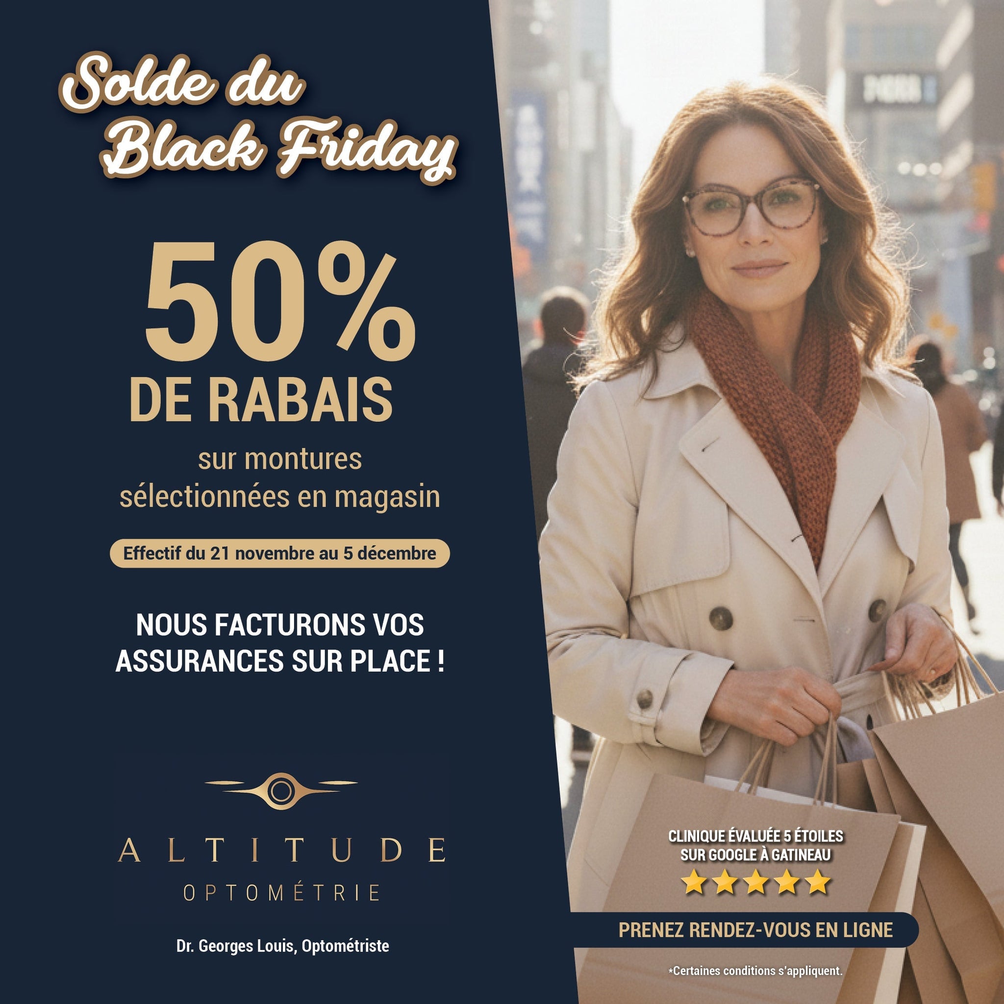 🎉 Black Friday chez Altitude Optométrie Gatineau